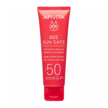 Apivita Bee Sun Safe Κρέμα Προσώπου Κατά Των Πανάδων & Των Ρυτίδων SPF50