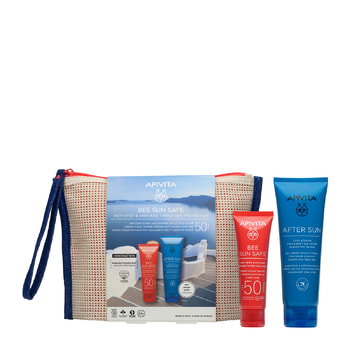 Apivita Promo Bee Sun Safe Κρέμα Προσώπου Κατά Των Πανάδων & Των Ρυτίδων Με Χρώμα SPF50 & Δώρο After-Sun