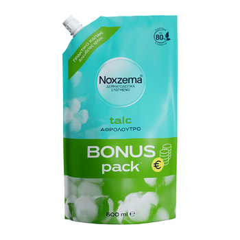 Noxzema Αφρόλουτρο Talc Bonus Pack