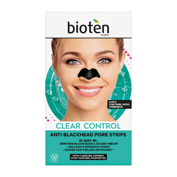 Bioten Anti Bl Pore Strips Clear Control Pore Cleansing Strips