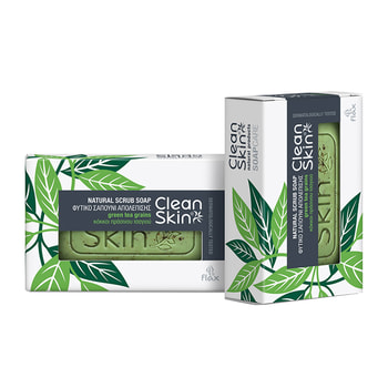 Cleanskin Φυσικό Σαπούνι Αντισηπτικό Με Κόκκους Πράσινου Τσαγιού