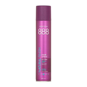 Farcom 888 Natural Finish Hair Spray Natural Hold – 400 ml