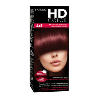 HD Hair Colour Kit 4.65 Intense Chestnut Red