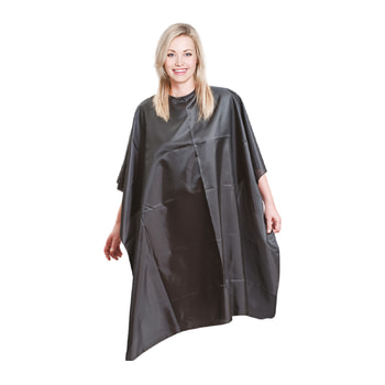 Farcom Self-Adhesive Black Hair Cutting Cape
