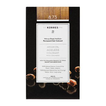 Korres Argan Oil Ageless Colorant με Ceramides Gold Καραμέλα 8.73