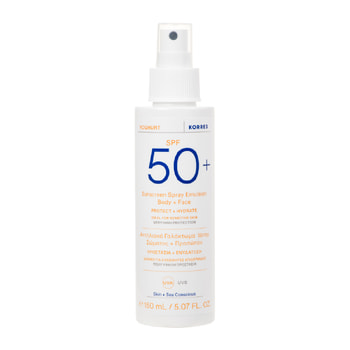 Korres Αντηλιακό Γαλάκτωμα Spray Σώματος & Προσώπου SPF 50+