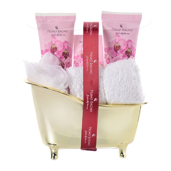 Primo Bagno Gold Bathtub Black Orchid