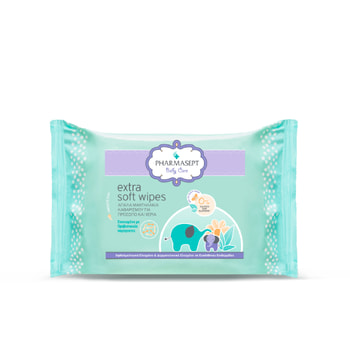 Pharmasept Baby Aπαλά Μαντηλάκια Καθαρισμού για Πρόσωπο & Χέρια