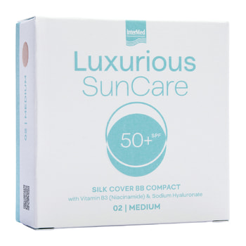 Luxurious Sun Care Silk Cover BB Compact SPF 50 – Medium 12 gr
