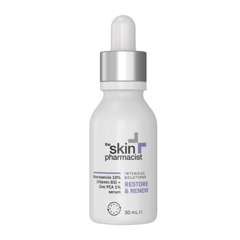 Skin Pharmacist Restore-Renew Niacinamide 10% (Vitamin B3) + Zinc Pca 1% Serum