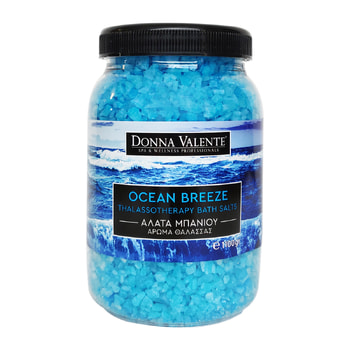 Donna Valente Bath Salts with Sea Breeze Fragrance