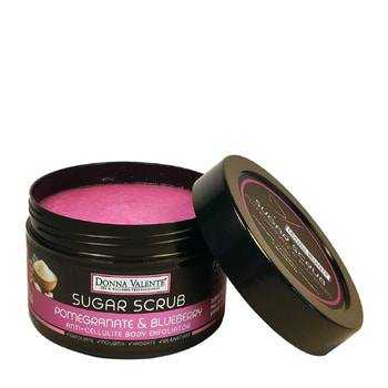 Donna Valente Body Scrub with Sugar, Pomegranate & Blueberry