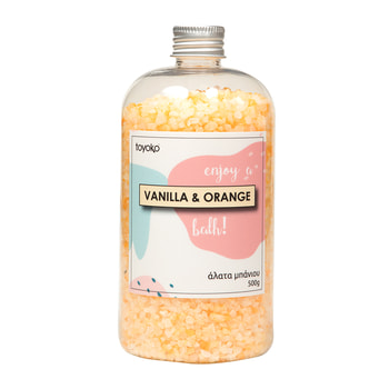 Toyoko Άλατα Μπάνιου Vanilla-Orange – 500 gr