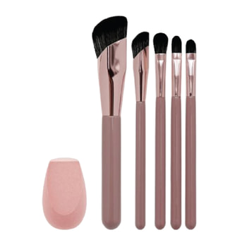 Azadé Σετ Πινέλων Μακιγιάζ σε Ροζ Απόχρωση – 7 pcs