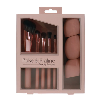 Bake & Praline Makeup Brush & Sponge Set