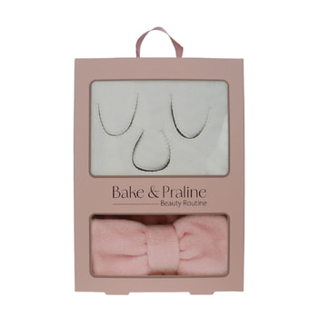 Bake & Praline Facial Care Set with Towel-Mask & Ribbon