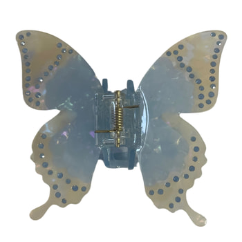 HEY Beauty Butterfly Crystal Clip In Blue Crystals