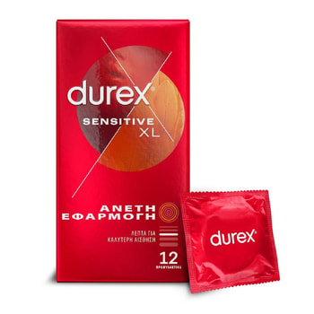 Durex Προφυλακτικά Λεπτά Sensitive XL