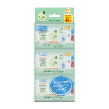 Fresh Care Baby Wipes with Aloe Travel Size