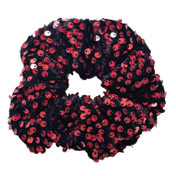 Some More Sequin Scrunchie Red