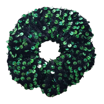 Some More Scrunchie Sequin Green