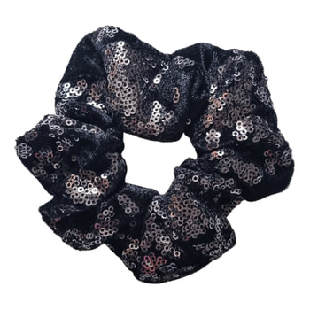 Some More Scrunchie Sequin Black