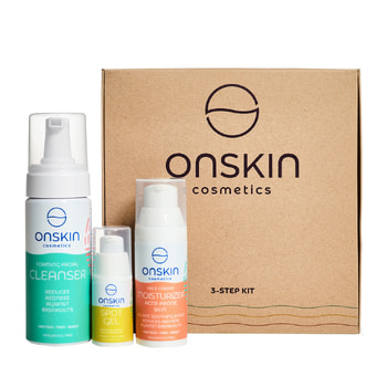 Onskin Cosmetics 3 Step Kit - Acne Prone Skin