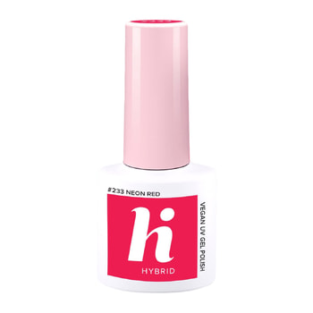 HI Hybrid Semi-Permanent Nail Polish – Neon Red 5 ml