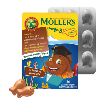 Moller's Möller’s Omega-3 Ζελεδάκια Ψαράκια Cola