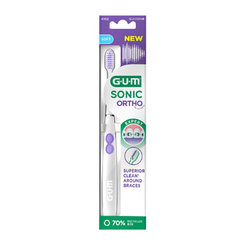 GUM Οδοντόβουρτσα 4102 Ortho Battery Brush