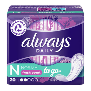 ALWAYS Dailies Singles To Go Fresh Σερβιετάκια