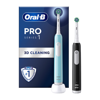 ORAL-B Pro Series 1 Duo Ηλεκτρικές Οδοντόβουρτσες, Blue & Black