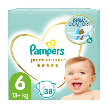 Pampers Premium Care Diapers Size 6 (13kg+)
