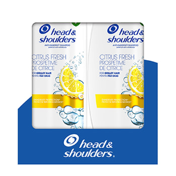 Head & Shoulders Citrus Fresh Αντιπιτυριδικό Σαμπουάν Για Λιπαρά Μαλλιά Duo Pack