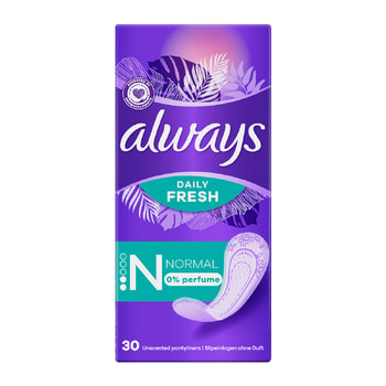ALWAYS Σερβιετάκια Always Daily Fresh Normal 0% άρωμα