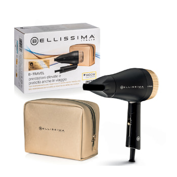 Bellissima B-Travel Travel Hair Dryer with Swivel Handle