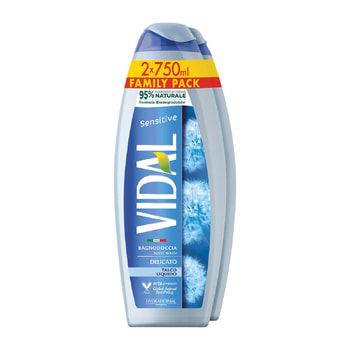 Vidal Sensitive Talc Shower Gel Family Pack