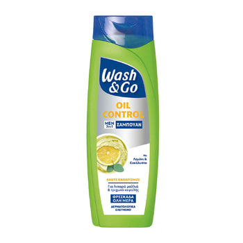 Wash & GO Men Shampoo Oil-Control For Oily Hair