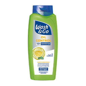 Wash & GO Men Oil-Control Shampoo for Oily Hair