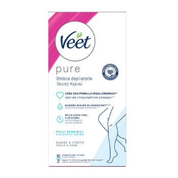 Veet Ταινίες Αποτρίχωσης Κεριού για Σώμα και Πόδια