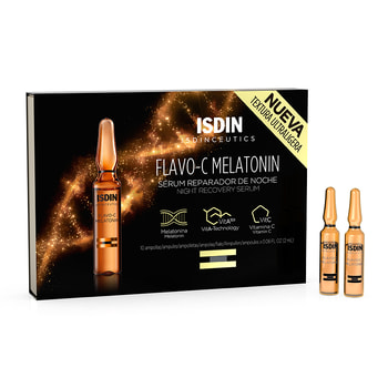 Isdin Flavo-C Melatonin Ορός Επιδιόρθωσης Νυκτός σε Αμπούλες – 10 pcs