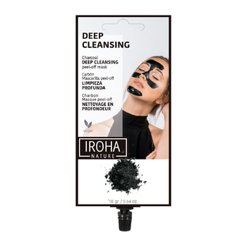 Iroha Nature Peel Off Black Detox Face Mask Against Blemishes