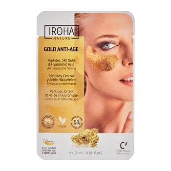 Iroha Nature Foil Eye Patches Gold for Firm Skin