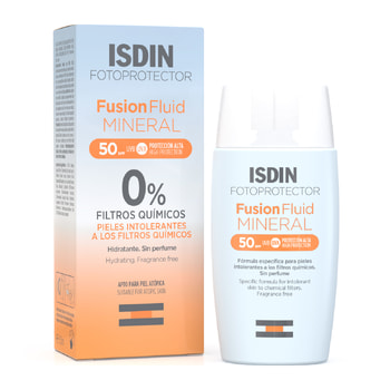 Isdin Fusion Fluid Mineral Spf 50 - Αντηλιακό Προσώπου Με Φυσικά Φίλτρα Και Spf50