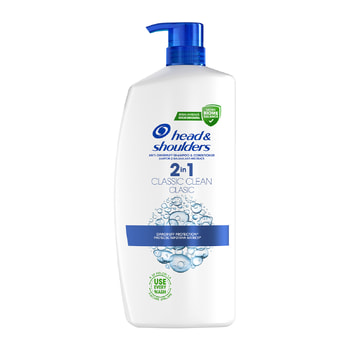 Head & Shoulders Classic Clean 2Σε1 Αντιπιτυριδικό Σαμπουάν & Conditioner Έως & 100% Μαλλιά Χωρίς Πιτυρίδα – 800 ml