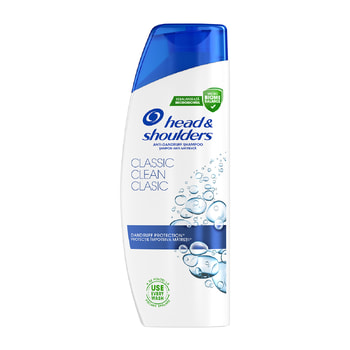 Head & Shoulders Classic Clean Αντιπιτυριδικό Σαμπουάν Έως & 100% Μαλλιά χωρίς Πιτυρίδα – 250 ml