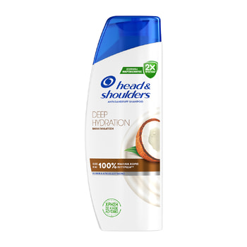 Head & Shoulders Deep Hydration Αντιπιτυριδικό Σαμπουάν Έως & 100% Μαλλιά χωρίς Πιτυρίδα – 330 ml