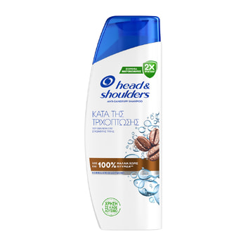 Head & Shoulders Αντιπιτυριδικό Σαμπουάν Κατά Της Τριχόπτωσης Έως και 100% Μαλλιά Χωρίς Πιτυρίδα – 330 ml