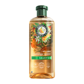 Herbal Essences Vegan Volumising Shampoo with Orange Fragrance, for Fine Hair, Silicone-Free