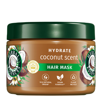 Herbal Essences Vegan Hair Mask for Hydration with Coconut Scent, For Dry Hair – 250 ml